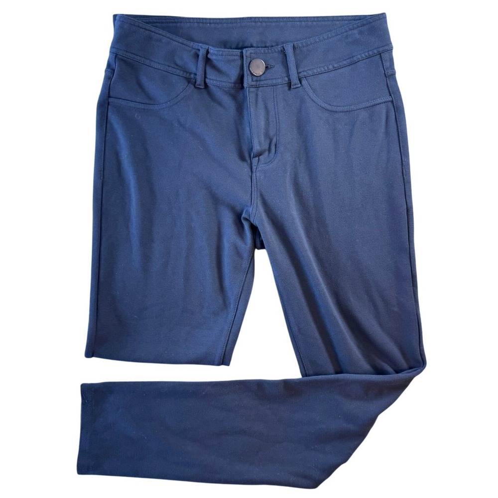 Seven7 Premium Skinny Ponte Pants Navy Blue Stretch Work‎ Trousers Size 6